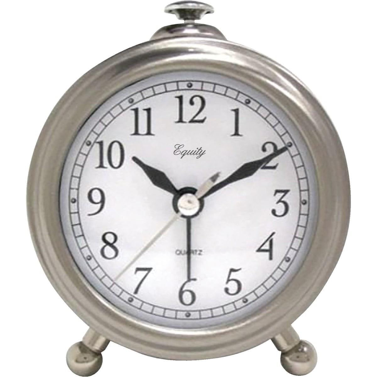 LA CROSSE TECHNOLOGY La Crosse Technology 25655 Equity Brushed Metal Battery Operated Alarm Clock 1 AA (Each)