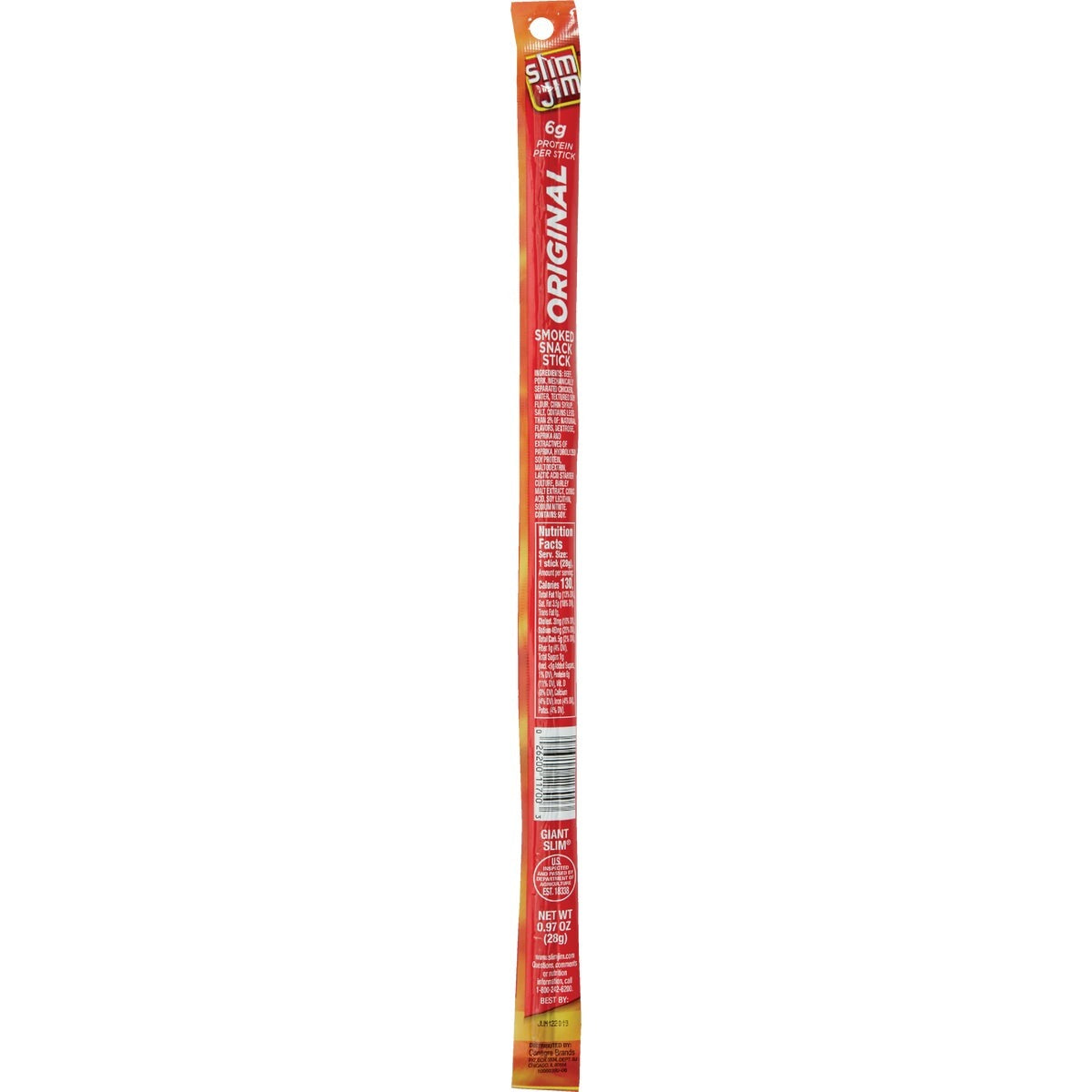 SLIM JIM Slim Jim 496425 Original Smoked Meat Stick 0.97 Oz