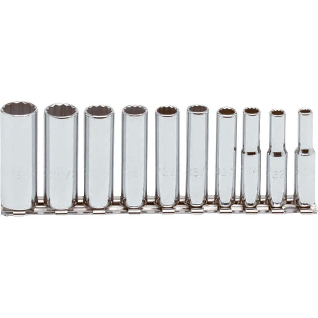 PROTO Proto J47100 Deep Socket Set 10 Pc 1/4 in Drive