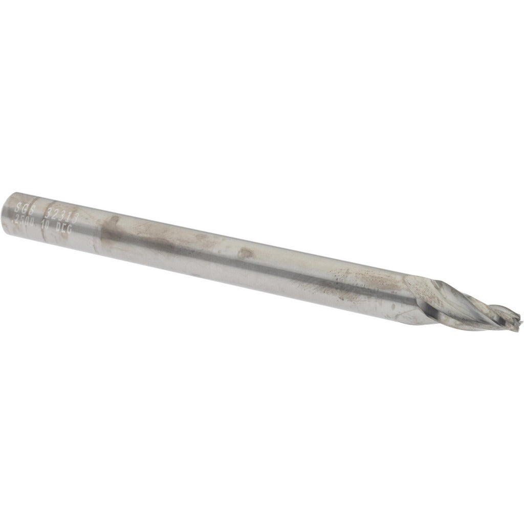 KYOCERA SGS PRECISION TOOLS Sgs 32313 Tapered End Mill 3 Flute Solid Carbide Square End