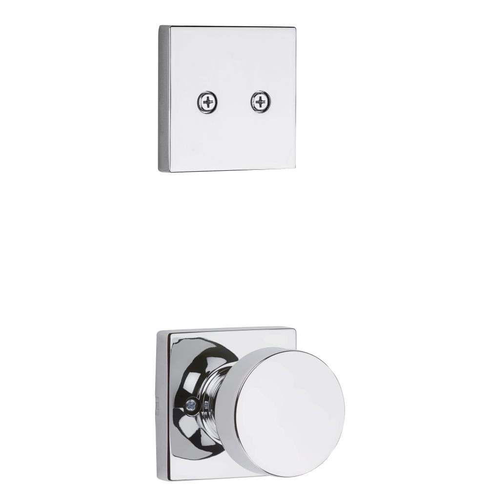 KWIKSET Kwikset 973PSKSQT-26 Dummy Knob Trim Square Rose Chrome