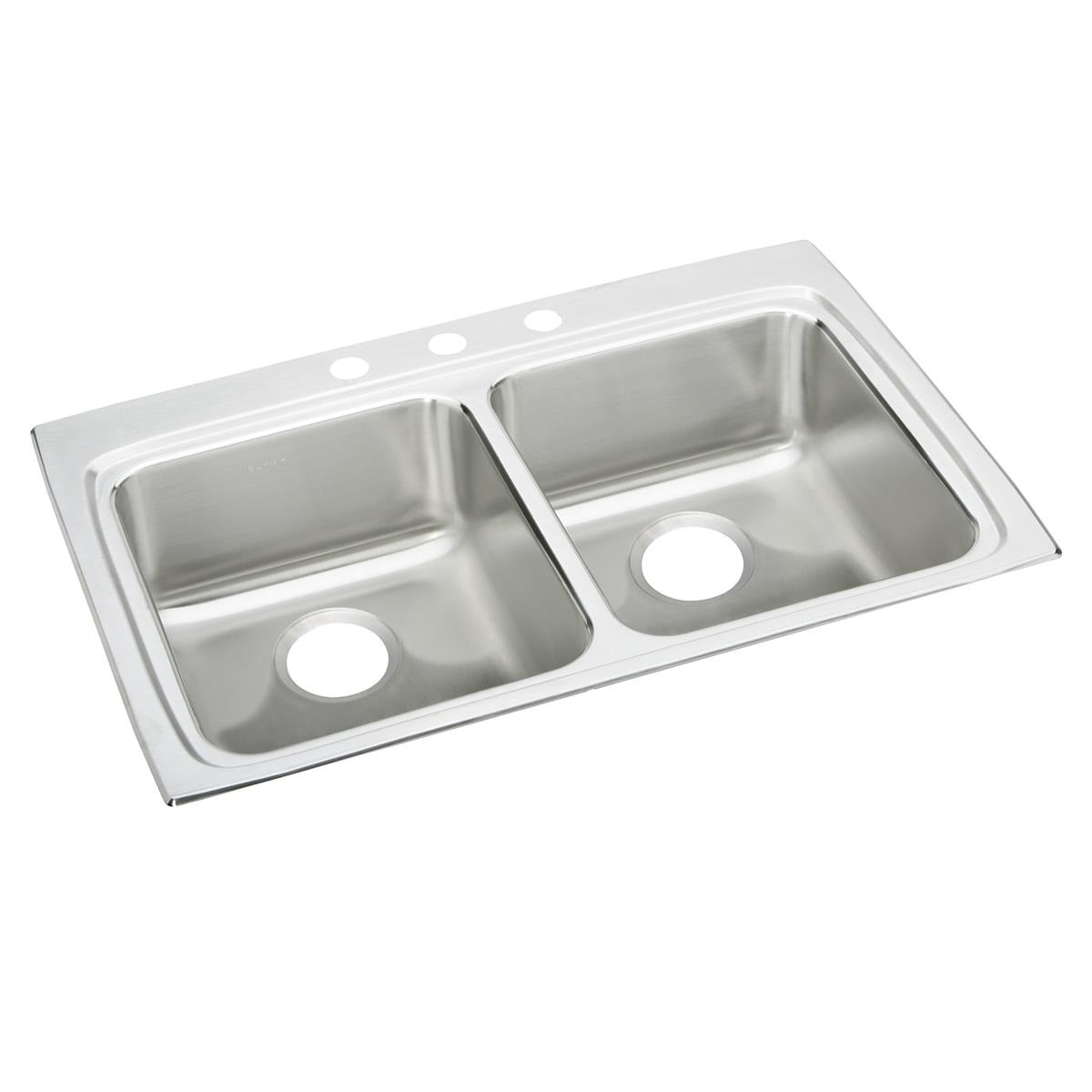 BSC PREFERRED Bsc Preferred LRAD3322403 Double Bowl Drop-in Kitchen Sink