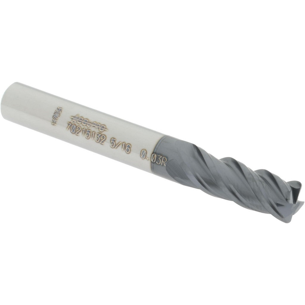ACCUPRO Accupro 12180592 Corner Radius End Mill 5/16 in 4 Flute Altin