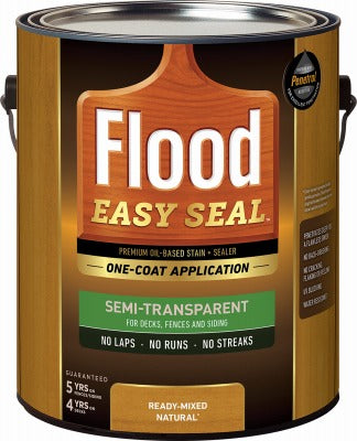 FLOOD Flood FLDES105/01 Oil-based Wood Stain Sealer Natural 1 Gallon