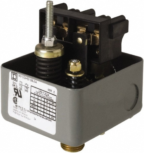 SCHNEIDER ELECTRIC Square D 9013GHG1S8J54 Pressure Switch 110-125 Psig