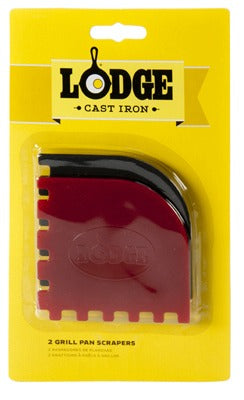 LODGE Lodge Mfg SCRAPERGPK Polycarbonate Grill Pan Scraper 2 Pack