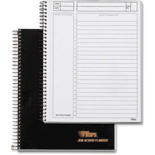 TOPS Tops TOP63827 Wirebound Action Planner 8.5x6.75 in