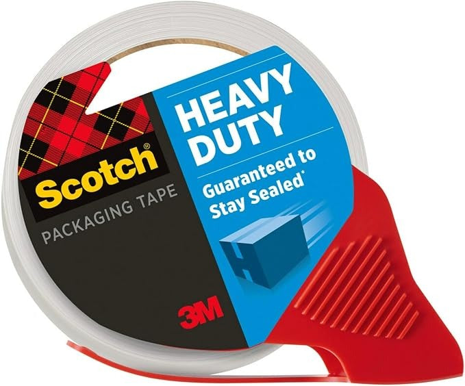 3M 3M 3850S-RD Scotch heavy-duty shipping packaging tape 1.88 in x 38.2 yd with dispenser