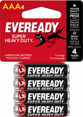 ENERGIZER Eveready Battery Co 1212SW-4 Aaa Heavy Duty Battery 4 Pack