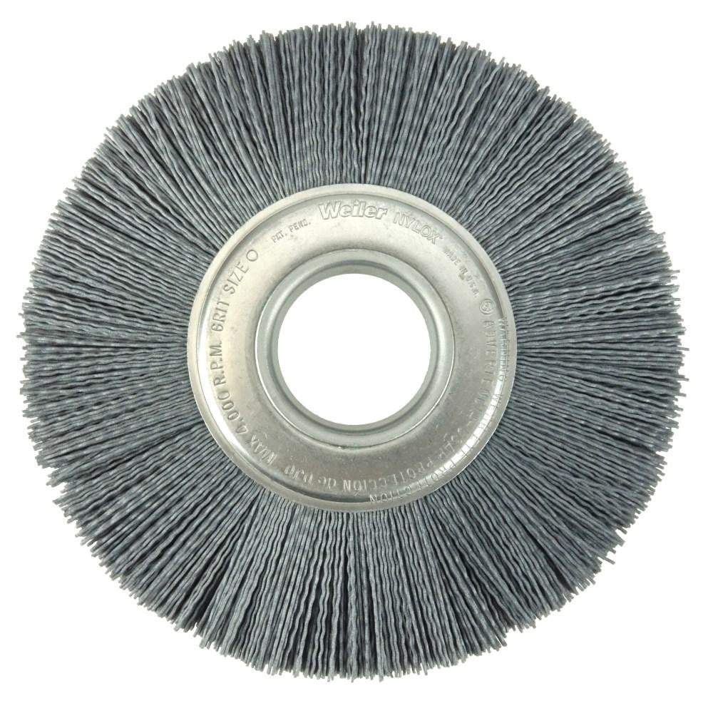 WEILER Weiler 83130 Wheel Brush 8 Inch Nylon 180 Grit 3600 Rpm