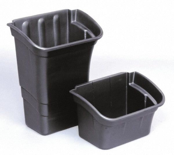 RUBBERMAID Rubbermaid FG335488BLA Recycling Container 4 Gal Black