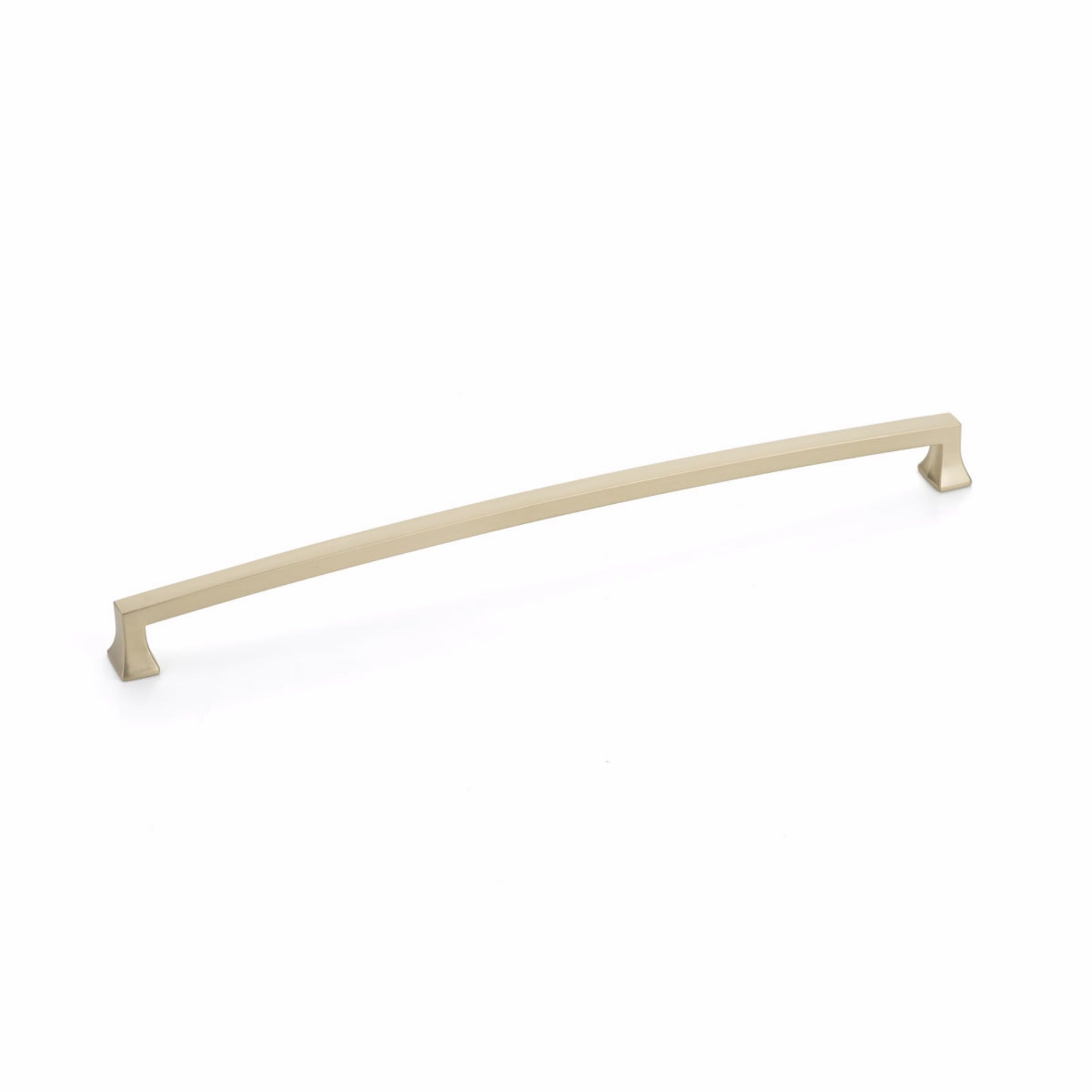 SCHAUB Schaub 529-SSB Arched Cabinet Pull Satin Brass 12in