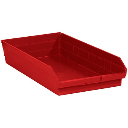 BSC PREFERRED Bsc Preferred BINPS124R Nestable Plastic Storage Bin 6-pack