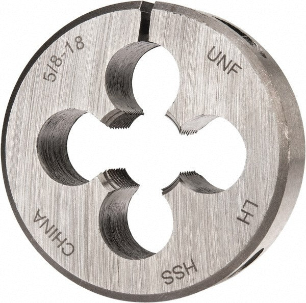VALUE COLLECTION Value Collection 314-4362 Round Die 5/8-18 2in Od Hss Left Hand