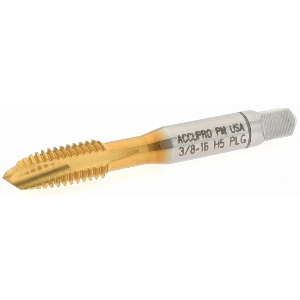 ACCUPRO Accupro 30125-00T Spiral Point Tap 3/8-16 Unc Tin