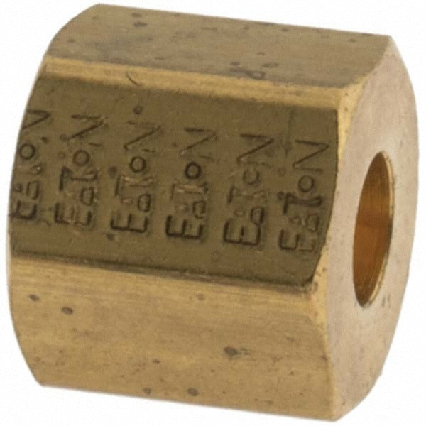 PARKER Parker MP11039 Brass Compression Tube Nut 3/16 in Od 10pk
