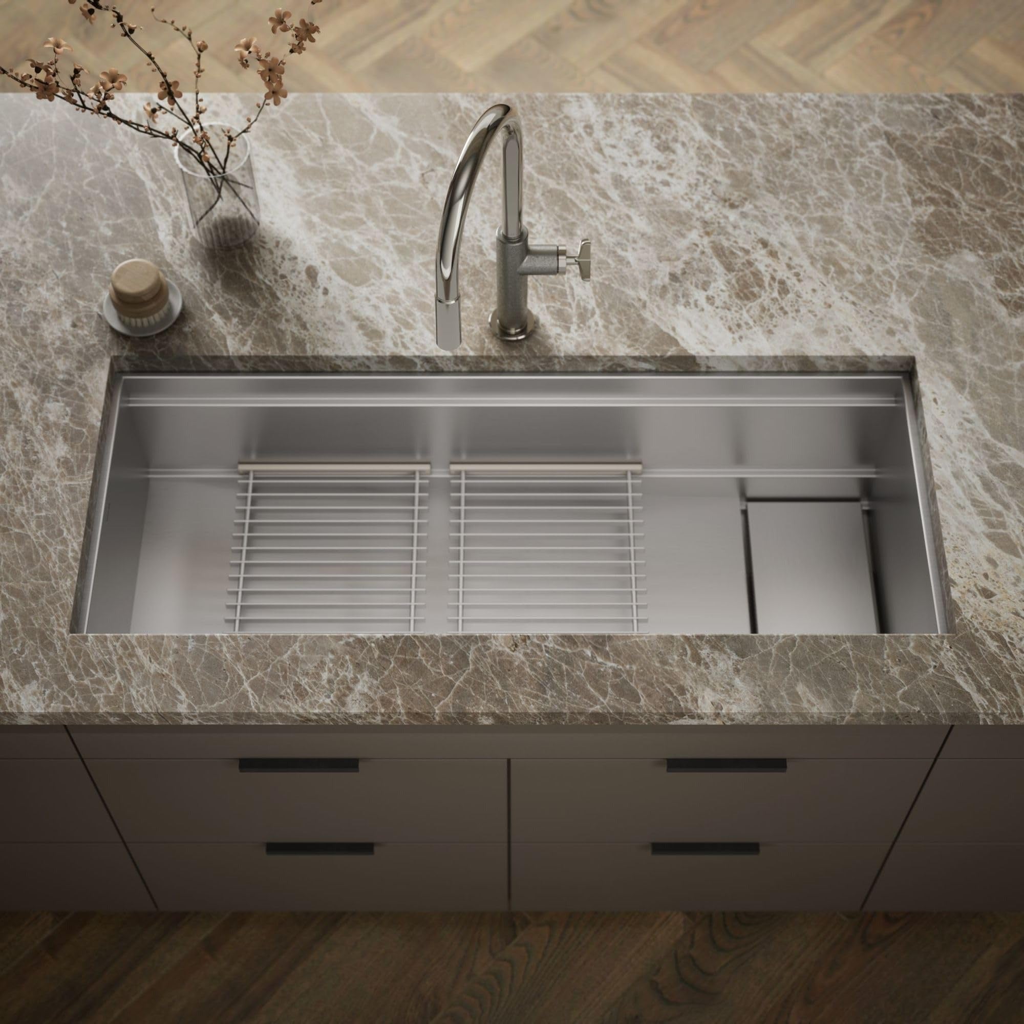 KOHLER Kohler 37907-NA Undermount Single Bowl Kitchen Sink