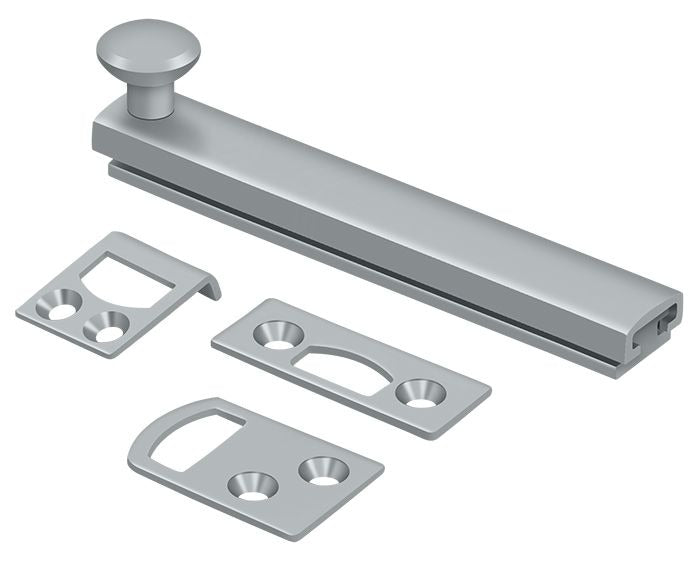 DELTANA Deltana 4SBCS26D Surface Bolt Concealed Screw Satin Chrome