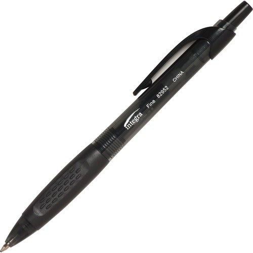 INTEGRA Integra ITA82952 Retractable Ballpoint Pen Fine Tip Dozen