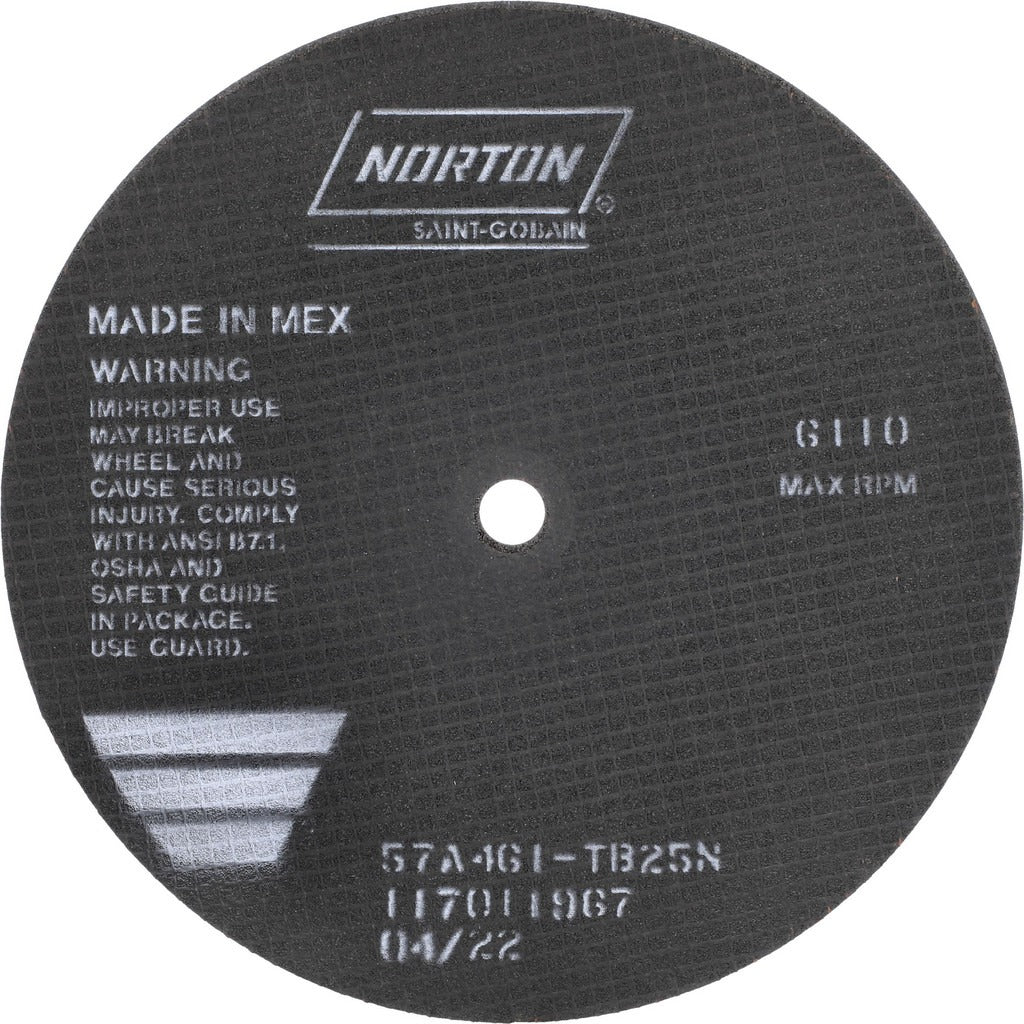 NORTON Norton 66253122817 Cut-off Wheel 10 in 46 Grit