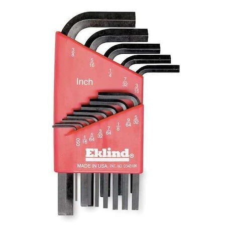 EKLIND Eklind 11113 L-Shape Hex Key Set 13-Piece SAE