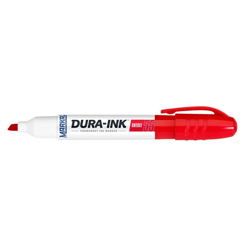 MILWAUKEE Markal 96528 Permanent Ink Marker Red Chisel Tip