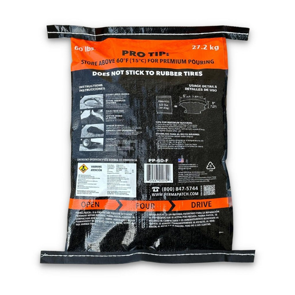 PERMA-PATCH Perma-Patch PP-60-F Fine Mix Pavement Repair Patch 60 lb Bag (PPP60F)
