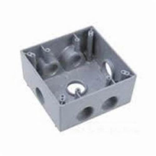 MULBERRY METAL PRODUCTS Mulberry 30266 Weatherproof Box (2 Gang, 7 Outlets, 3/4 in Hub)