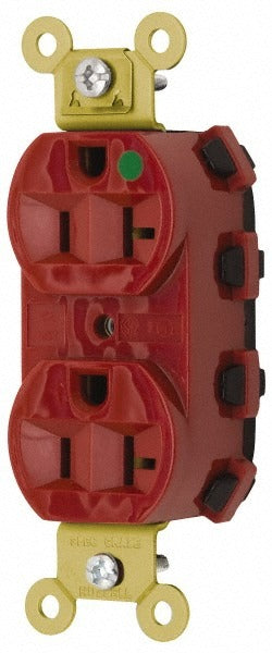 HUBBELL Hubbell SNAP8300RA Hospital Grade Duplex Receptacle 20A