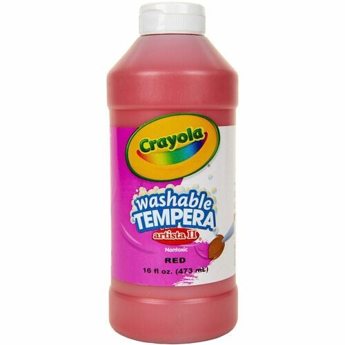 CRAYOLA Crayola CYO543115038 Washable Tempera Paint 16 Oz Red