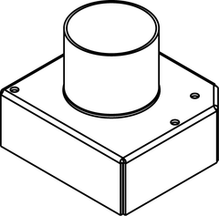 Legrand 152CHA Wiremold 2 1-1/2-Gang Conduit Bottom Housing Assembly