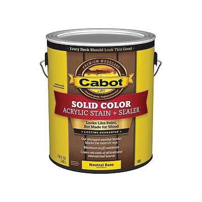 CABOT Cabot 140.0001806.007 Solid color acrylic stain and sealer 1 gal