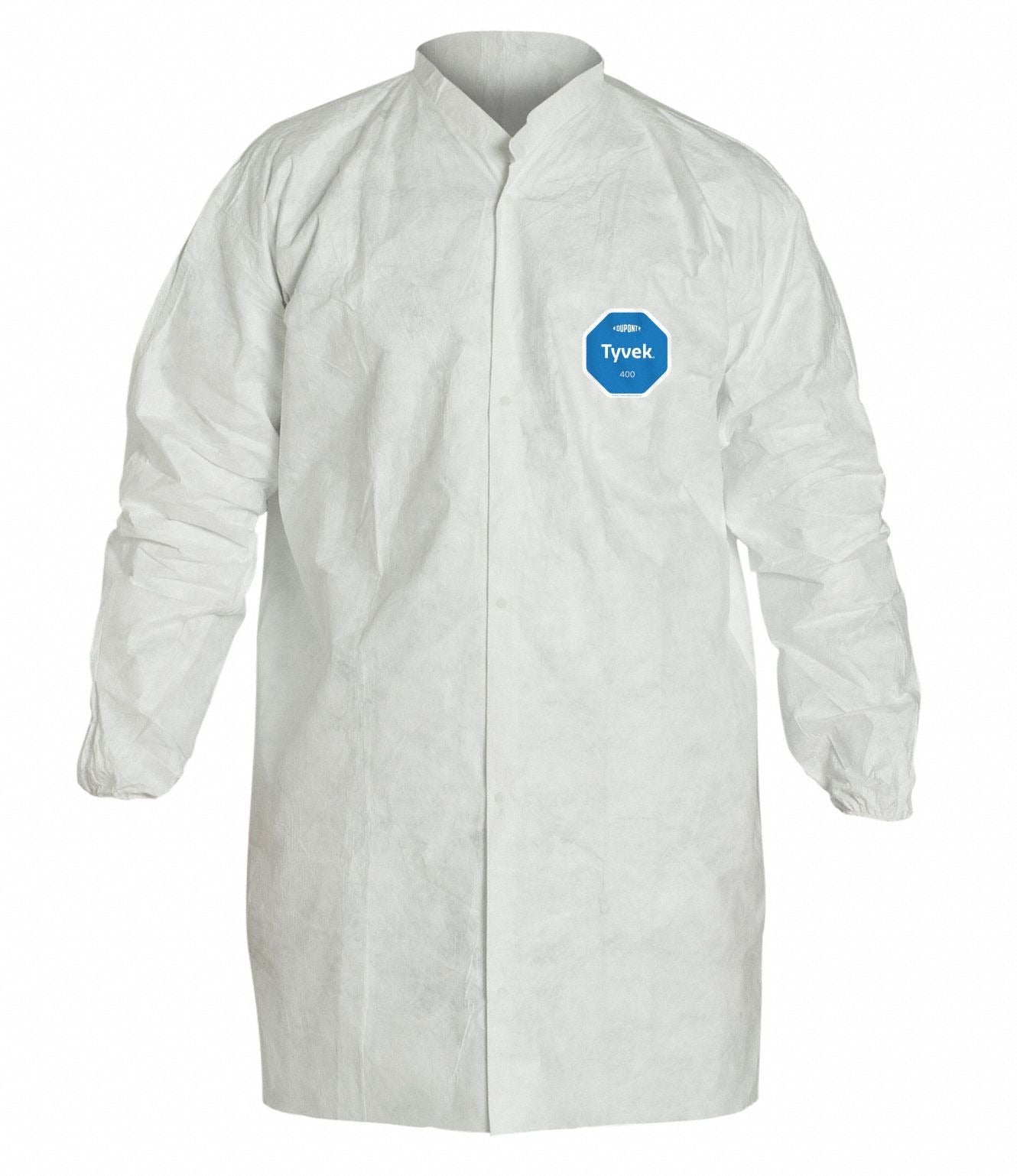 DUPONT Dupont TY216SWHXL003000 Disp Lab Coat Polyethylene XL PK30