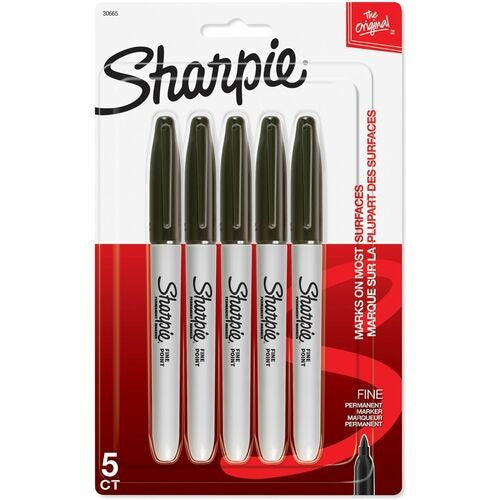 SHARPIE Newell Brands SAN30665PPA Fine Point Permanent Marker 5-pack