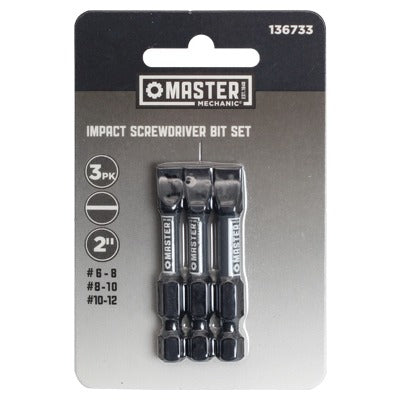 DISSTON CO Disston Company 136733 Slotted Impact Bit Set 3-piece