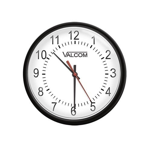 VALCOM Valcom V-AW12B 12 Inch Round Slim Wireless Clock Repeater