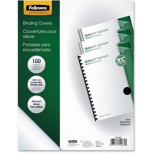 FELLOWES Fellowes FEL52089 Clear Presentation Covers Letter 100pk