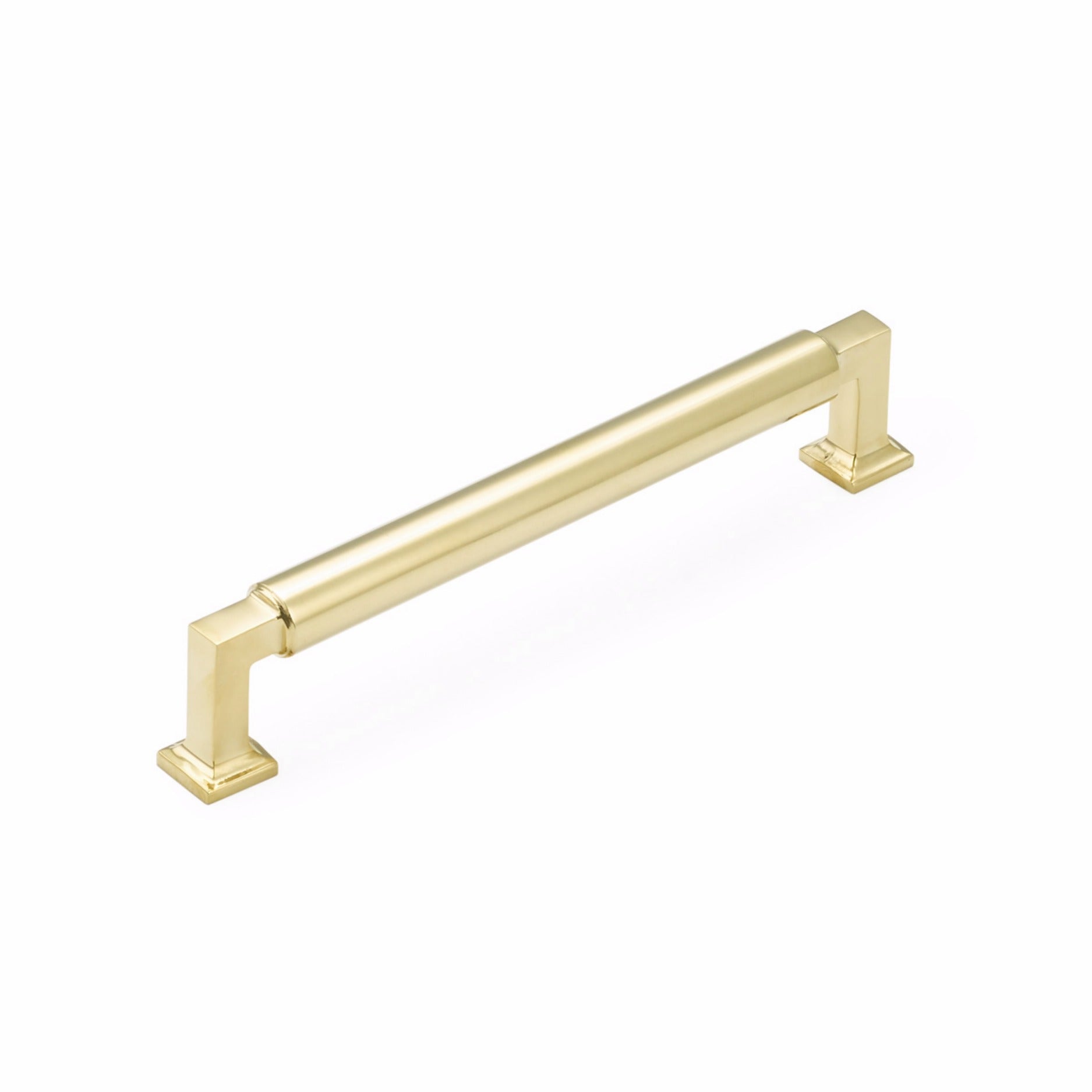 SCHAUB Schaub 476-UNBR Cabinet Pull 6 in Unlacquered Brass