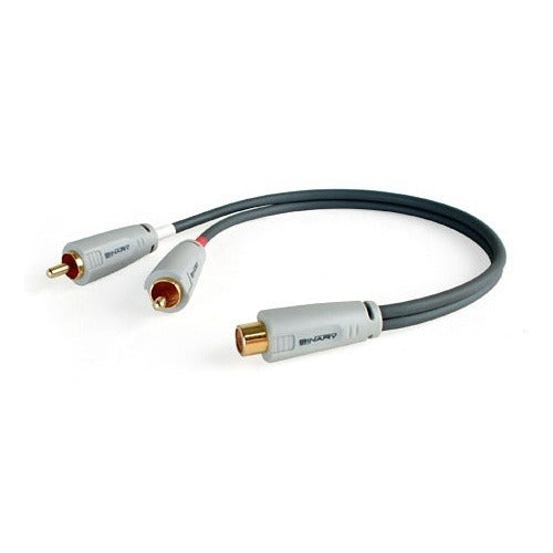BINARY Binary B3-Y-RCA-2M1F Rca Y-adapter 2 Male 1 Female
