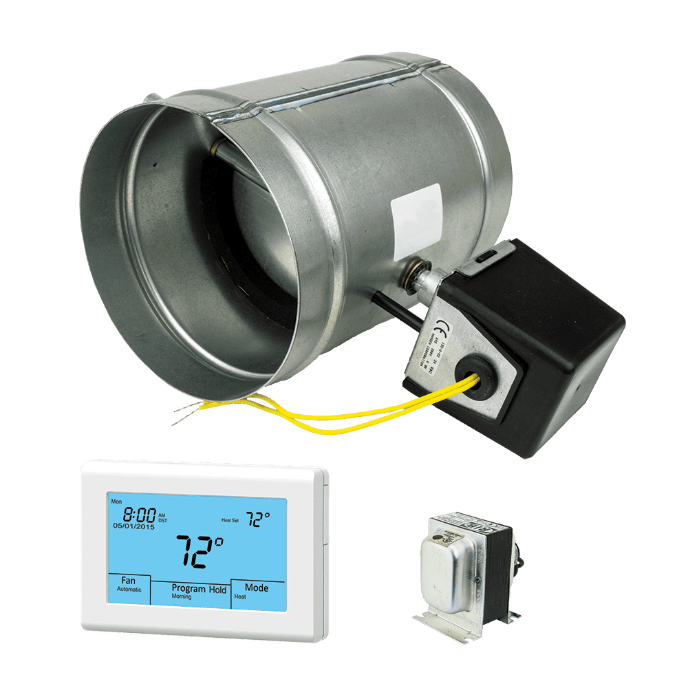 IO HVAC CONTROLS Io Hvac Controls UT32-VK-04 Ventilation Kit 4 Inch Damper