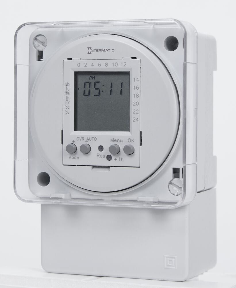 Intermatic FM1D20A-24 Electronic Time Control 24V SPDT - Digital Timer for Lighting and HVAC