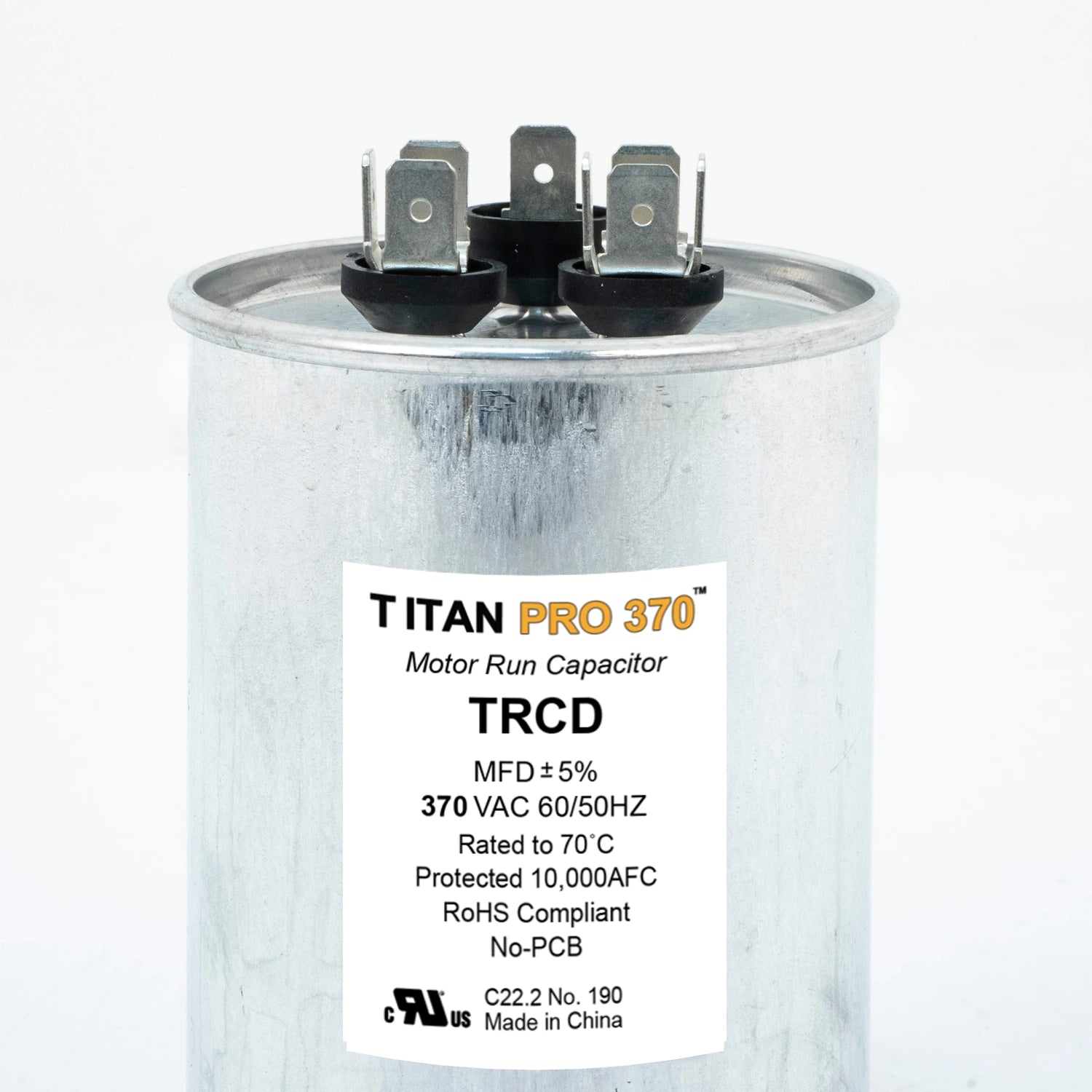 TITAN PRO Titan Pro TRCD155 Dual Motor Run Capacitor 370V (15/5 MFD) Supco CD15+5X370RV