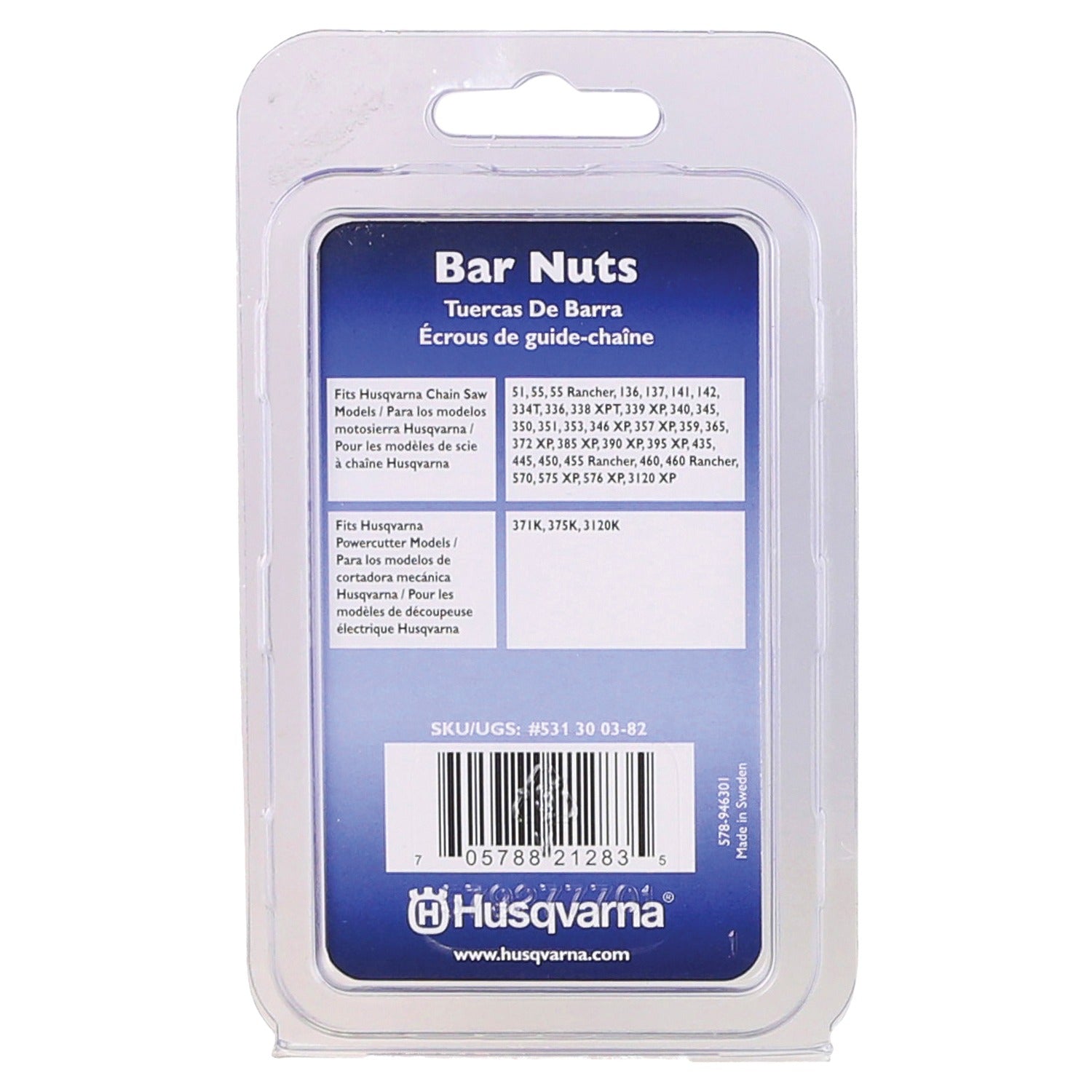 HUSQVARNA Husqvarna 531300382 Bar Nuts (4 Pack) 531300382