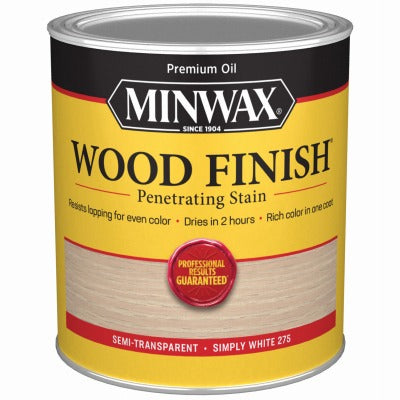 MINWAX Minwax 700524444 Oil Based Wood Finish 1 Qt Simply White