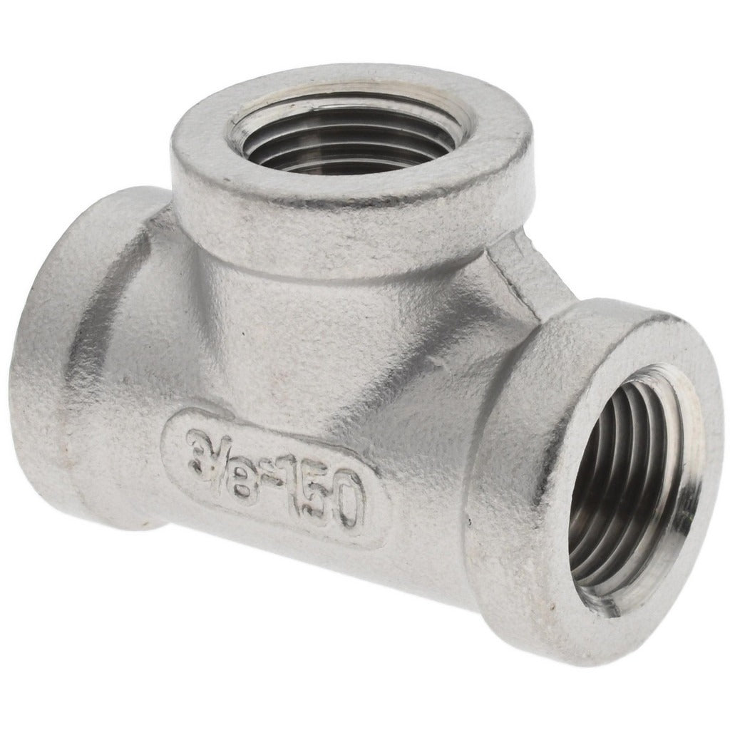 VALUE COLLECTION Value Collection 6TB3/8 Pipe Tee 3/8 in 316 Ss 150 Psi