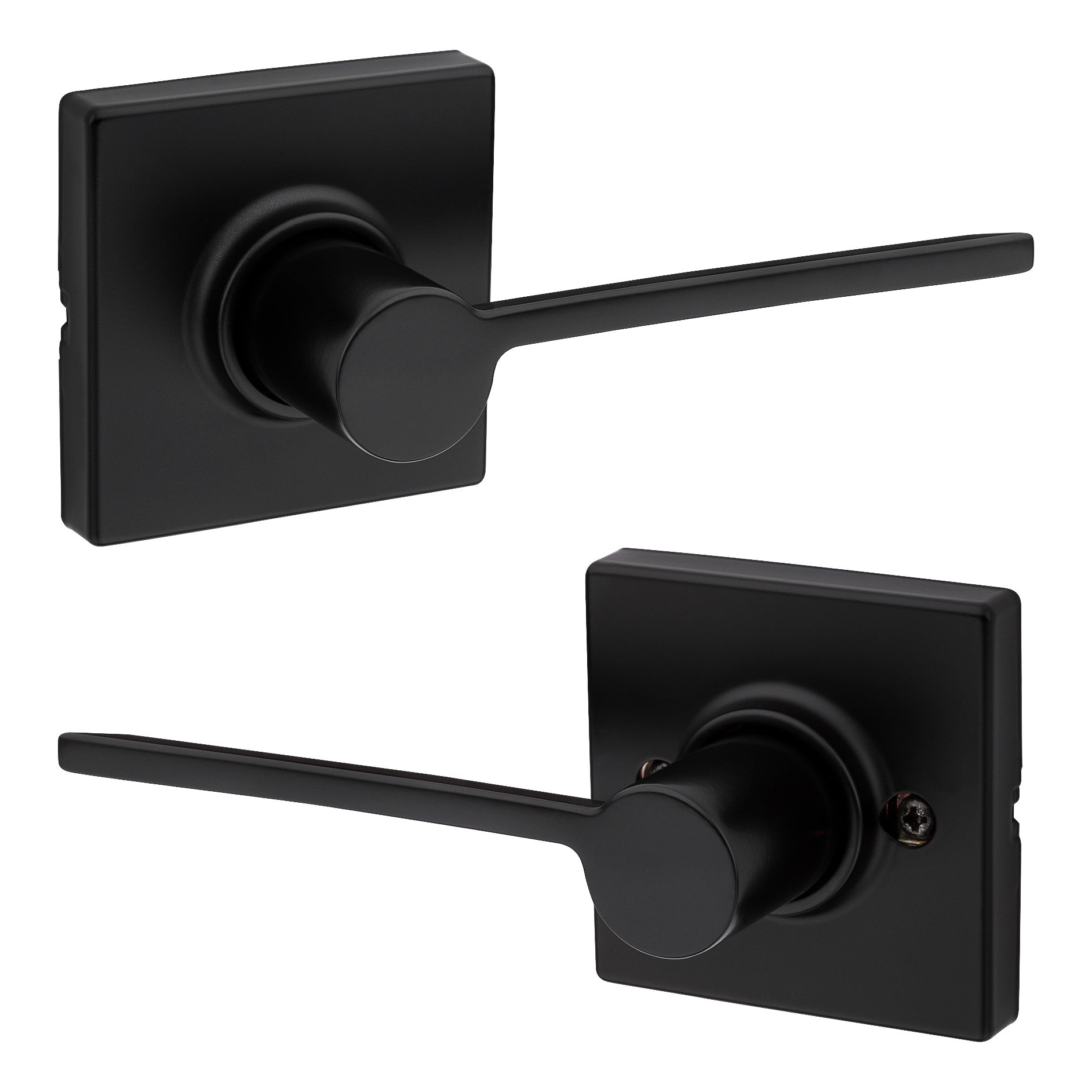 KWIKSET Kwikset 200LRLSQT-514 Ladera Passage Door Lock Matte Black