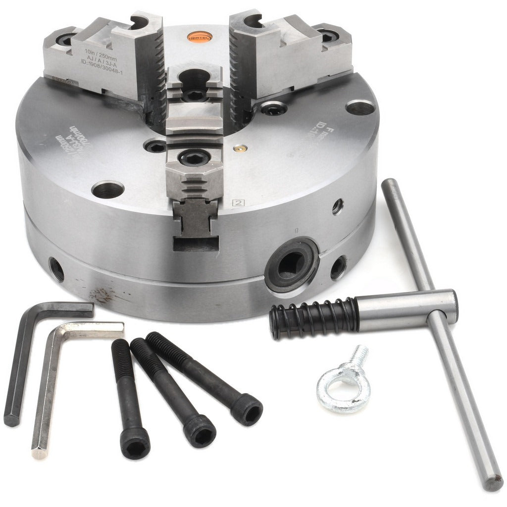 HERTEL Hertel 1-101-1000 Manual Lathe Chuck 3 Jaw 10 Inch