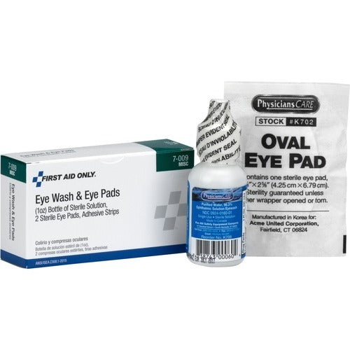 FIRST AID ONLY First Aid Only FAO7009 Eye Care Set Eye Flush Pads