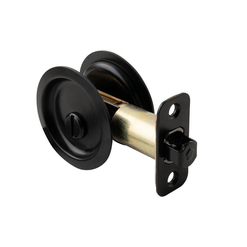 PAMEX Pamex PF2910 Privacy Round Sliding Door Lock Matte Black