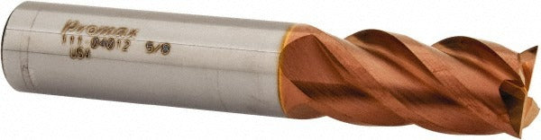 PROMAX Promax 111-04012 Square End Mill 5/8 in 4 Flute Solid Carbide